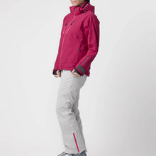 Load image into Gallery viewer, A pair of white ski pants by Hey Sport, made with ECONYL® regenerated nylon