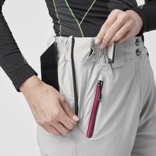 Load image into Gallery viewer, A pair of white ski pants by Hey Sport, made with ECONYL® regenerated nylon