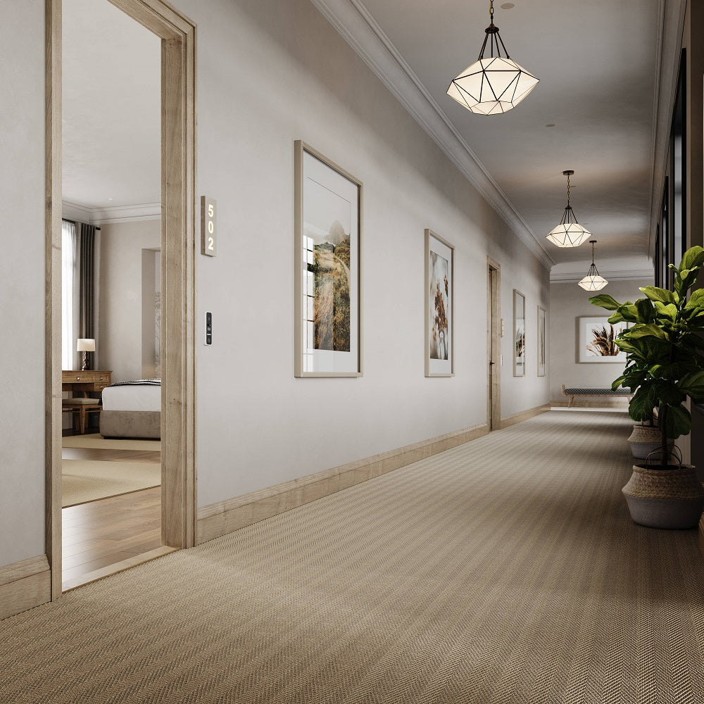 A stylish rug by Synsisal, made from ECONYL® regenerated nylon, in a home setting
