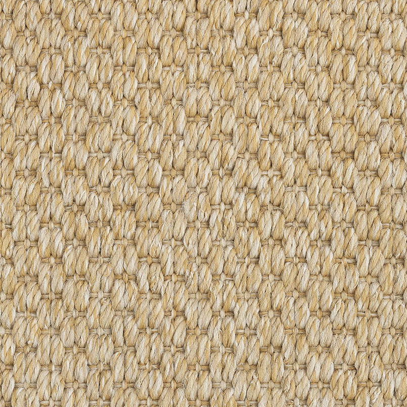 Close-up of beige SynSisal weave rug, made with ECONYL® regenerated nylon