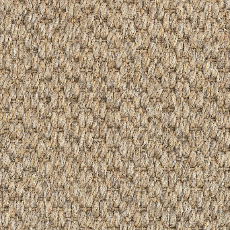 Close-up of beige SynSisal weave rug, made with ECONYL® regenerated nylon