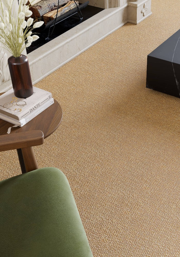 A stylish rug by Synsisal, made from ECONYL® regenerated nylon, in a living room setting