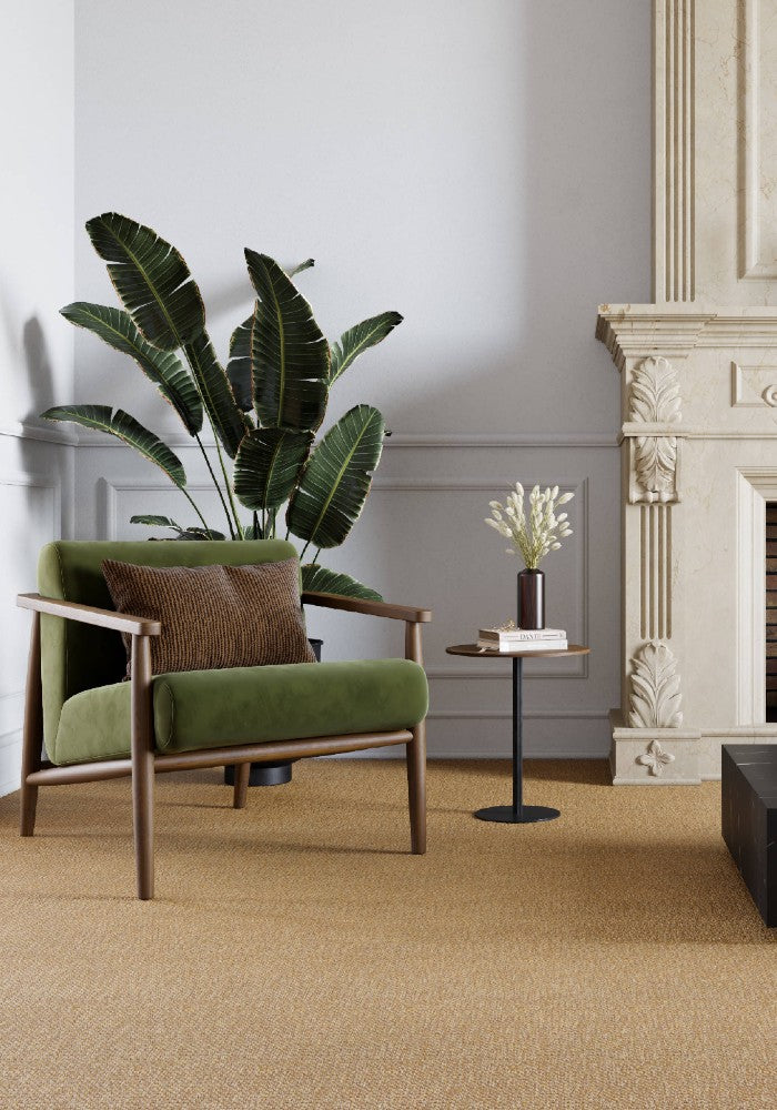 A stylish rug by Synsisal, made from ECONYL® regenerated nylon, in a living room setting