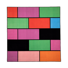 Load image into Gallery viewer, A colorful geometric carpet with bold blocks of color. Limited edition art piece by Ugo Rondinone, made with ECONYL® yarn.