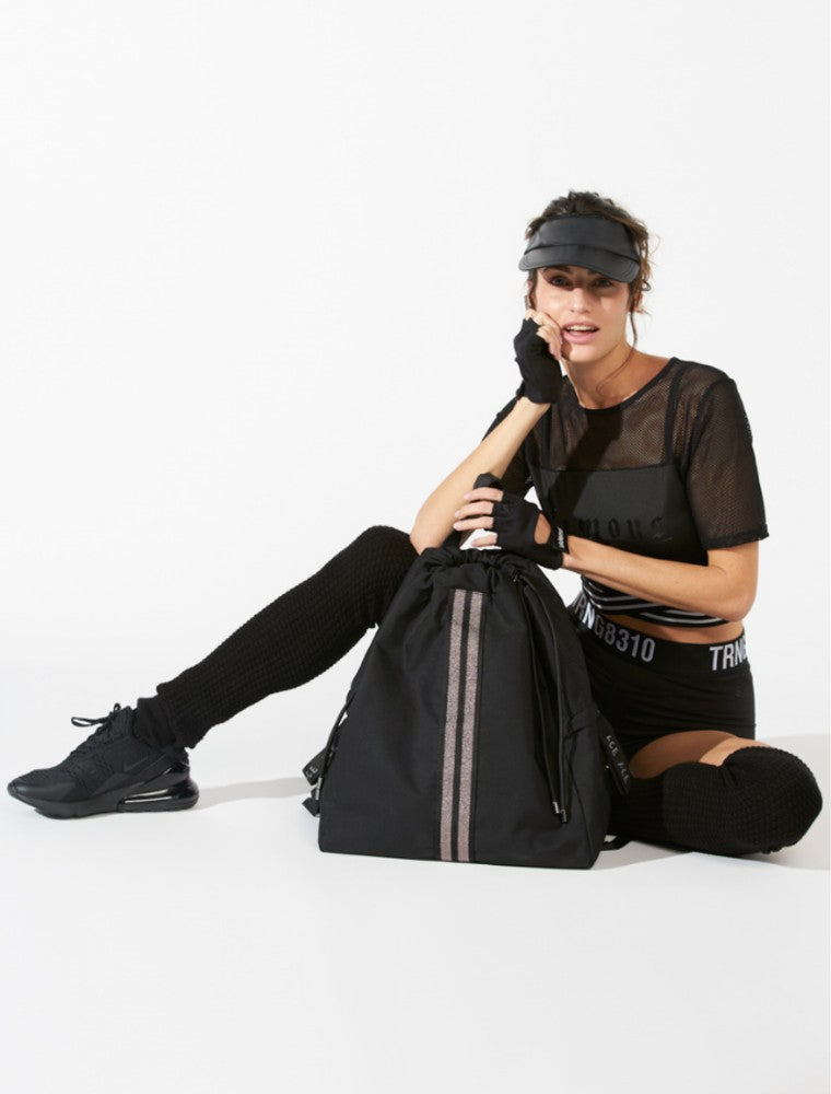 ACE Backpack color Black made with ECONYL® regenerated nylon