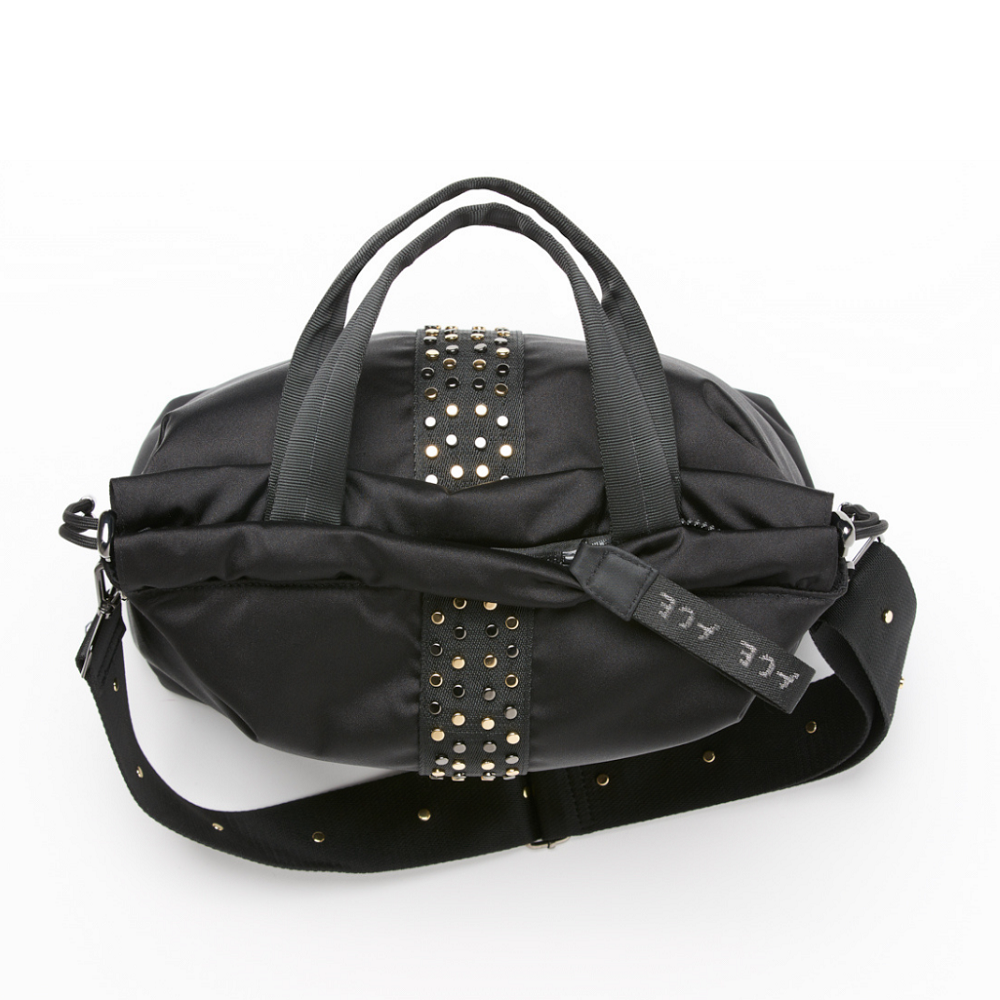 View from top of the ACE Urban Tote Bag color Black made with ECONYL® regenerated nylon