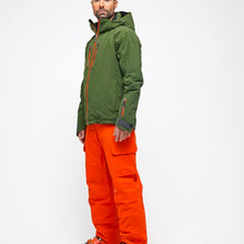 Load image into Gallery viewer, Side view of the Alyeska-Ecoball Pants Hey Sport color Orange made with ECONYL® regenerated nylon
