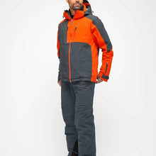 Charger l'image dans la galerie, Snowbird Wool Jacket Man Hey Sport color Grey and Orange made with ECONYL® regenerated nylon