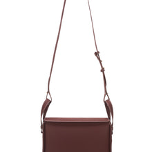 Charger l'image dans la galerie, Responsible brown crossbody bag featuring ECONYL® regenerated nylon, isolated on white.

