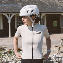 Load image into Gallery viewer, Angry Pablo EarthTone Riding Jersey color Chalk made with ECONYL® regenerated nylon
