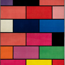 Load image into Gallery viewer, A colorful geometric carpet with bold blocks of color. Limited edition art piece by Ugo Rondinone, made with ECONYL® yarn.
