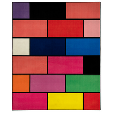 Load image into Gallery viewer, A colorful geometric carpet with bold blocks of color. Limited edition art piece by Ugo Rondinone, made with ECONYL® yarn.
