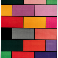 Charger l&#39;image dans la galerie, A colorful geometric carpet with bold blocks of color. Limited edition art piece by Ugo Rondinone, made with ECONYL® yarn.
