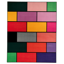 Charger l&#39;image dans la galerie, A colorful geometric carpet with bold blocks of color. Limited edition art piece by Ugo Rondinone, made with ECONYL® yarn.
