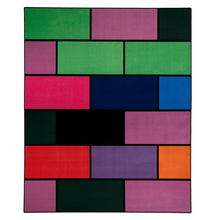 Charger l&#39;image dans la galerie, A colorful geometric carpet with bold blocks of color. Limited edition art piece by Ugo Rondinone, made with ECONYL® yarn.
