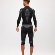 Load image into Gallery viewer, Back view of the Boreal Underwear 3/4 Pants color Black and Grey made with ECONYL® regenerated nylon
