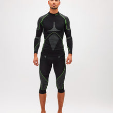 Load image into Gallery viewer, Boreal Underwear 3/4 Pants color Black and Grey made with ECONYL® regenerated nylon
