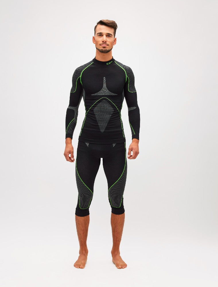Boreal Underwear Shirt color Black and Grey made with ECONYL® regenerated nylon