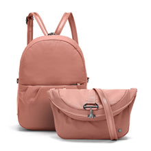 Charger l&#39;image dans la galerie, Pacsafe Citysafe CX Anti-Theft Convertible Backpack color Rose made with ECONYL® regenerated nylon converted
