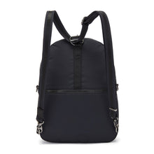 Charger l&#39;image dans la galerie, Back view of the Pacsafe Citysafe CX Anti-Theft Convertible Backpack color Black made with ECONYL® regenerated nylon
