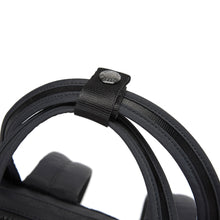 Load image into Gallery viewer, Detail of the Pacsafe Citysafe CX Anti-Theft Mini Backpack color Black made with ECONYL® regenerated nylon
